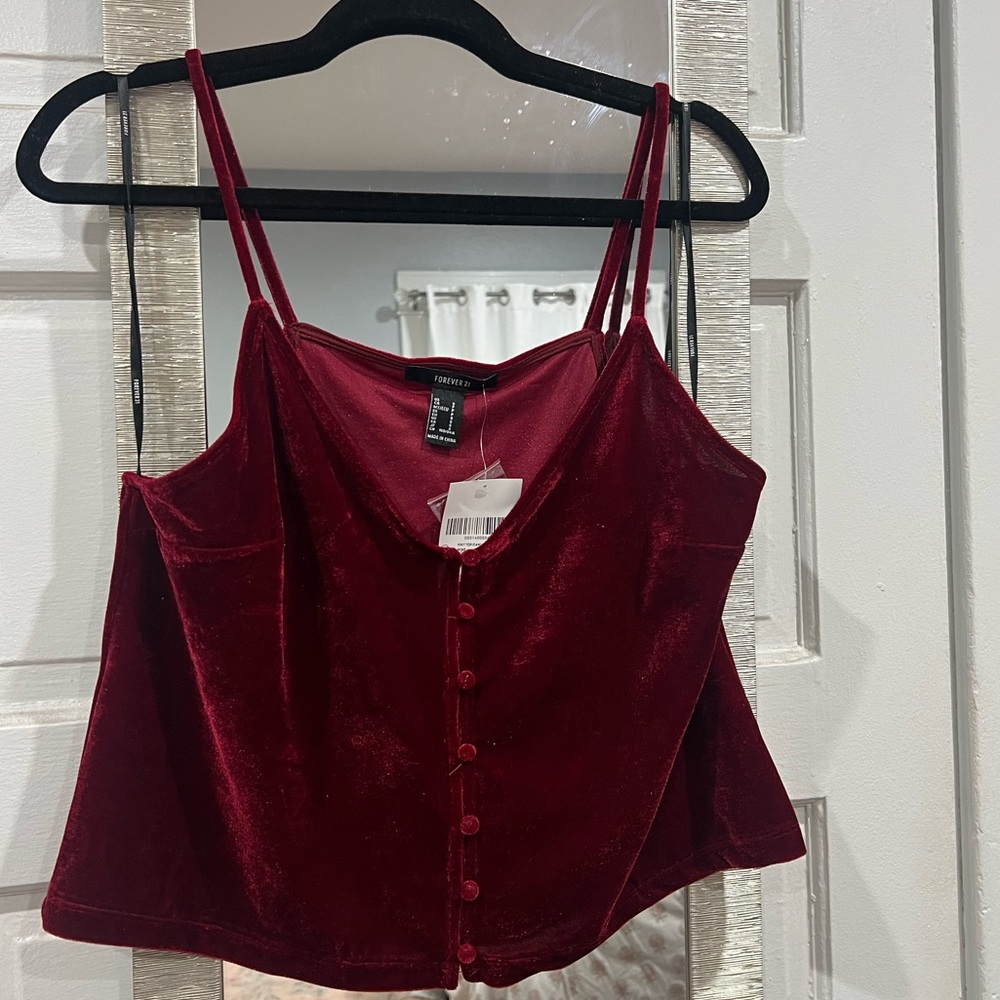 Velvet Red Top